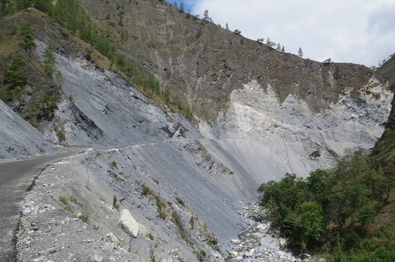 Himalayan landslide-prone terrain