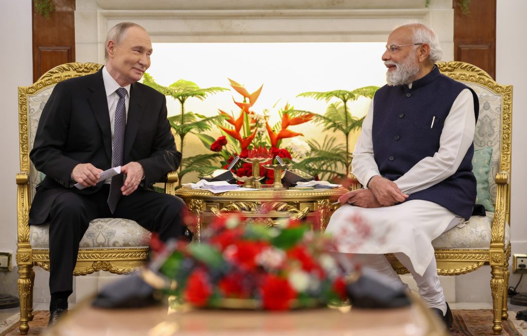 Modi, Putin meet in Delhi, discuss trade and energy ties