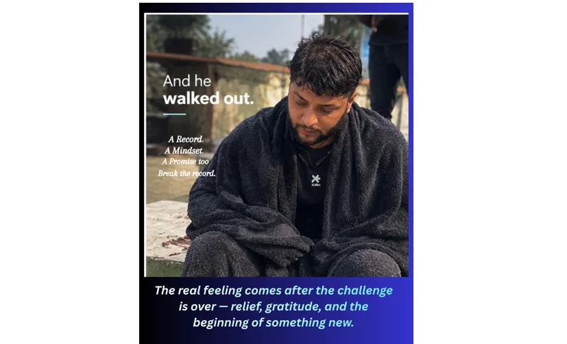 Ankur “Iceboy” Singh Prepares for World Record Attempt, Bringing Extreme Ice Endurance to Indore